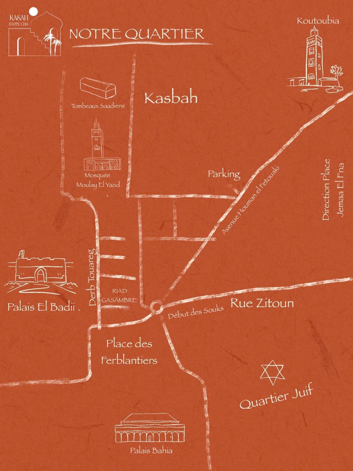 מרקש Riad Gasaembre Touareg מראה חיצוני תמונה